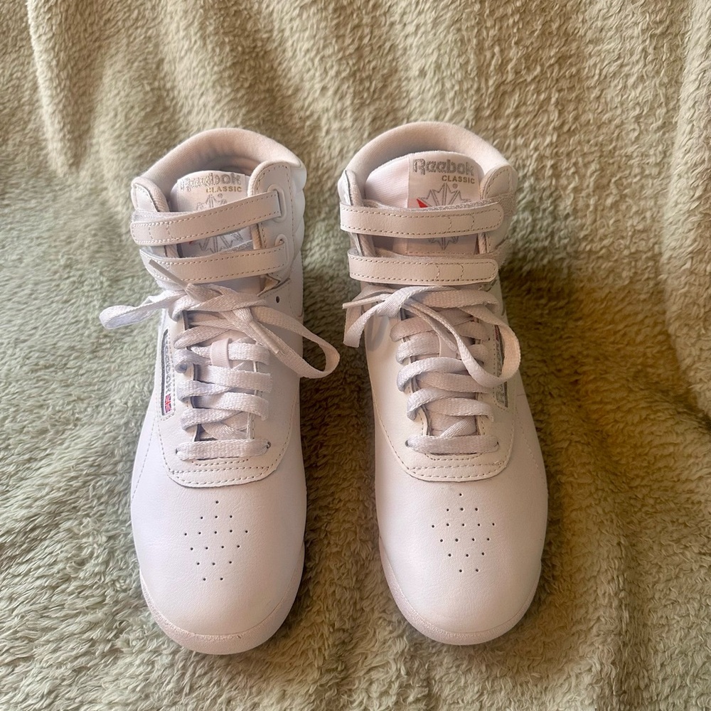 Reebok Classic White High-Top Sneakers